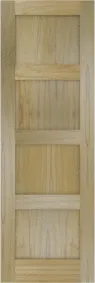 Flat  Panel  Lexington  Poplar  Shutters